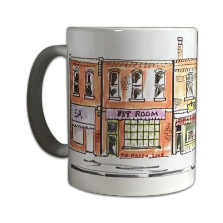Dundas Downtown Shops Fitness Watercolour Mugs